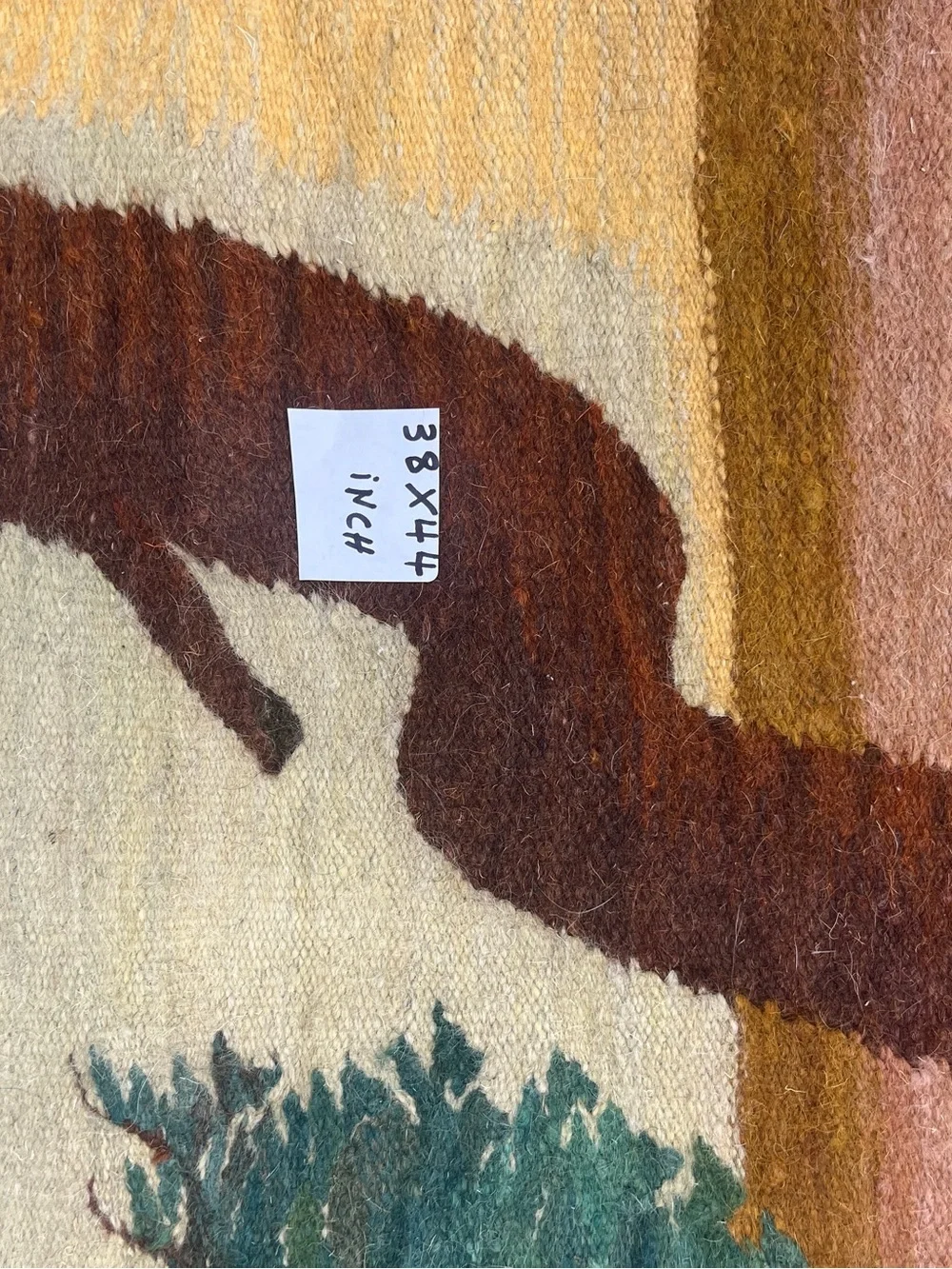 Teal & Brown Sunset Tree Tapestry Wall Hanging